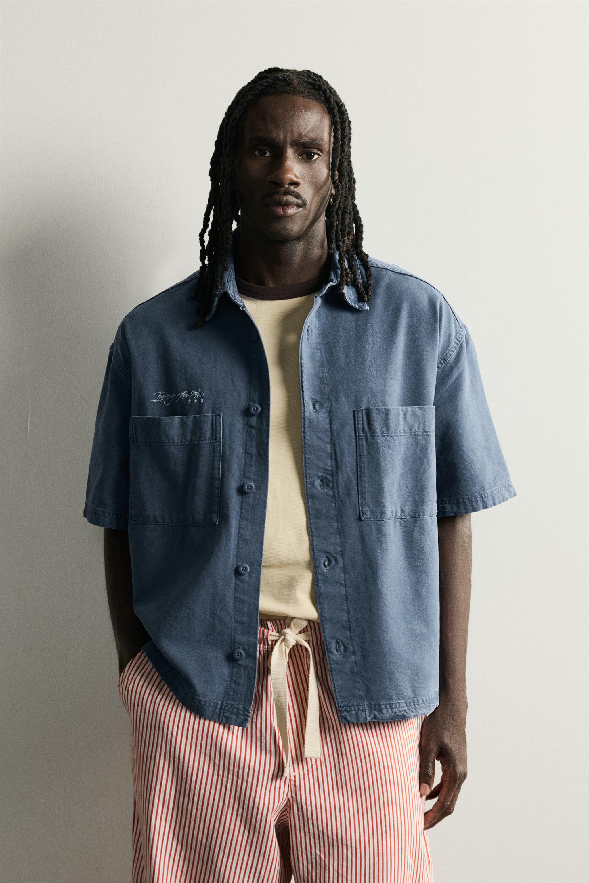 CONTRASTING RELAXED FIT SHIRT